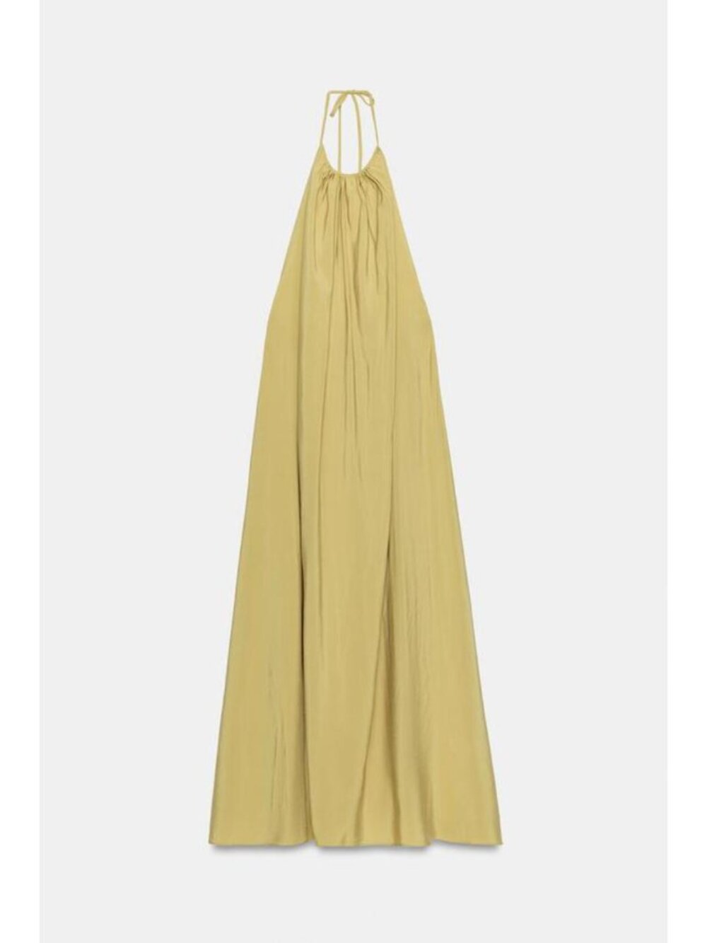 ZARA FLOWY HALTER DRESS - Picture 8 of 10